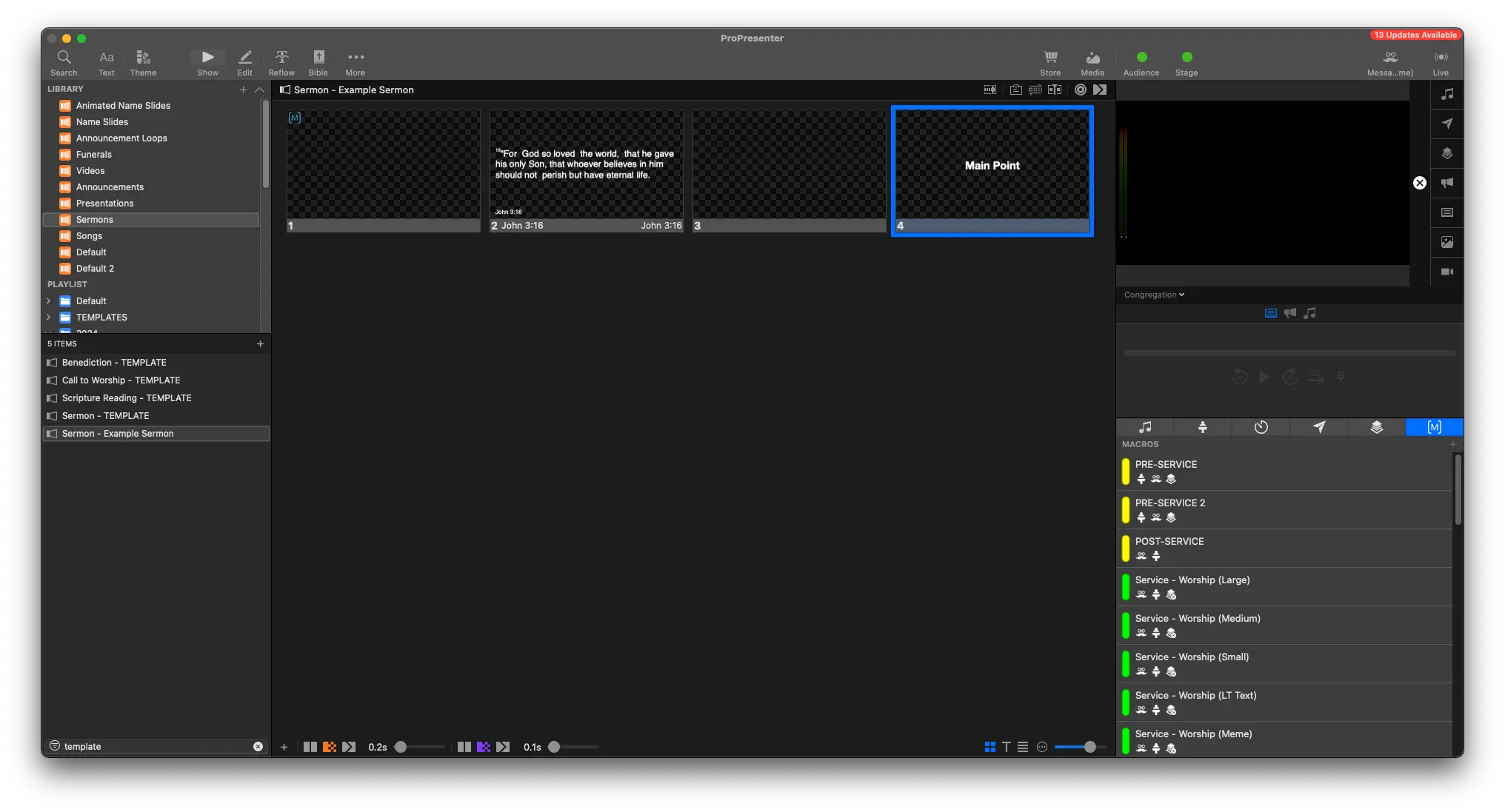 Main Point Slide Added