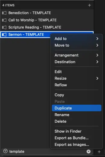 Duplicate Sermon