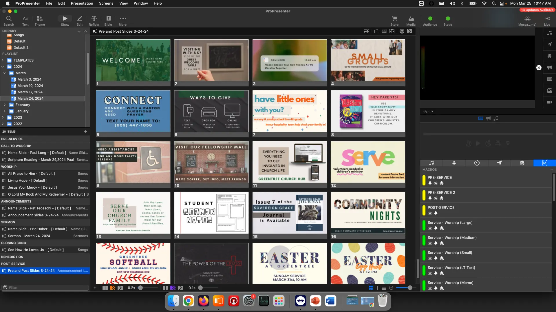Import into Announcements Library