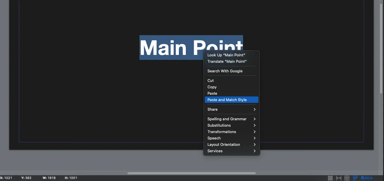 Paste and Match Style