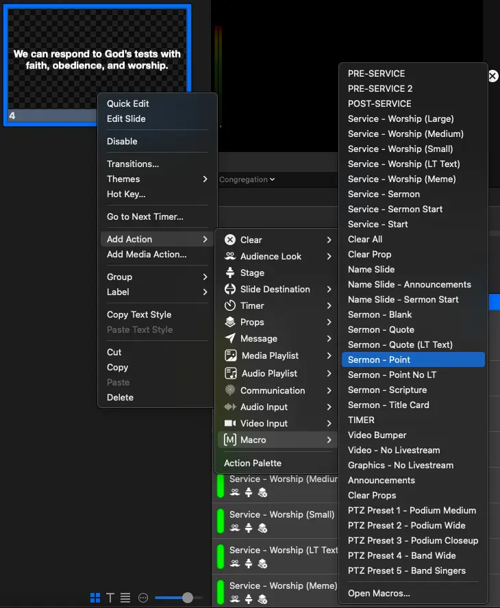 Add Main Point Macro