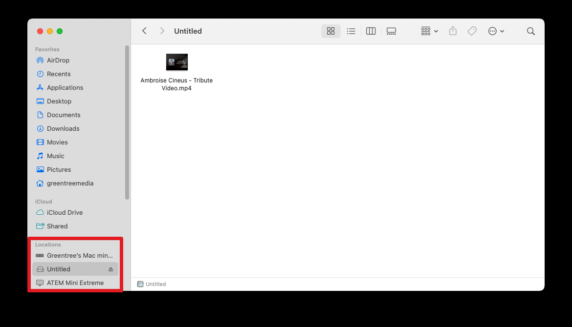 USB Location