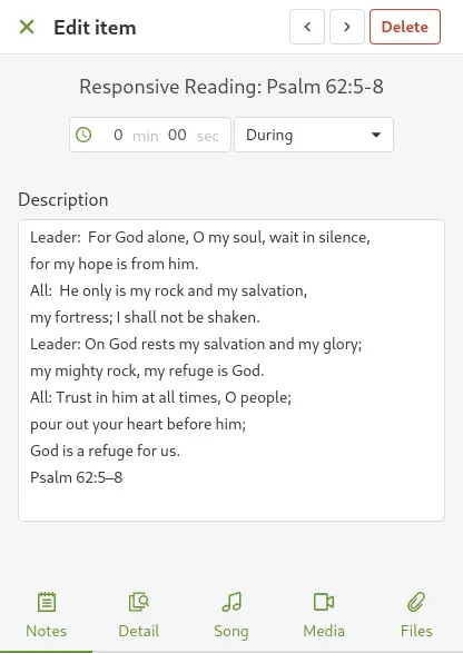 Planning Center Scripture Both