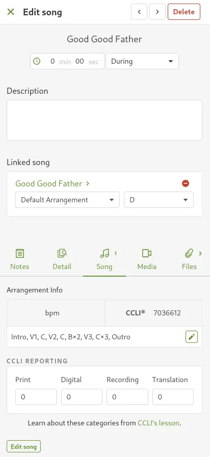 New Song Details INCOMPLETE