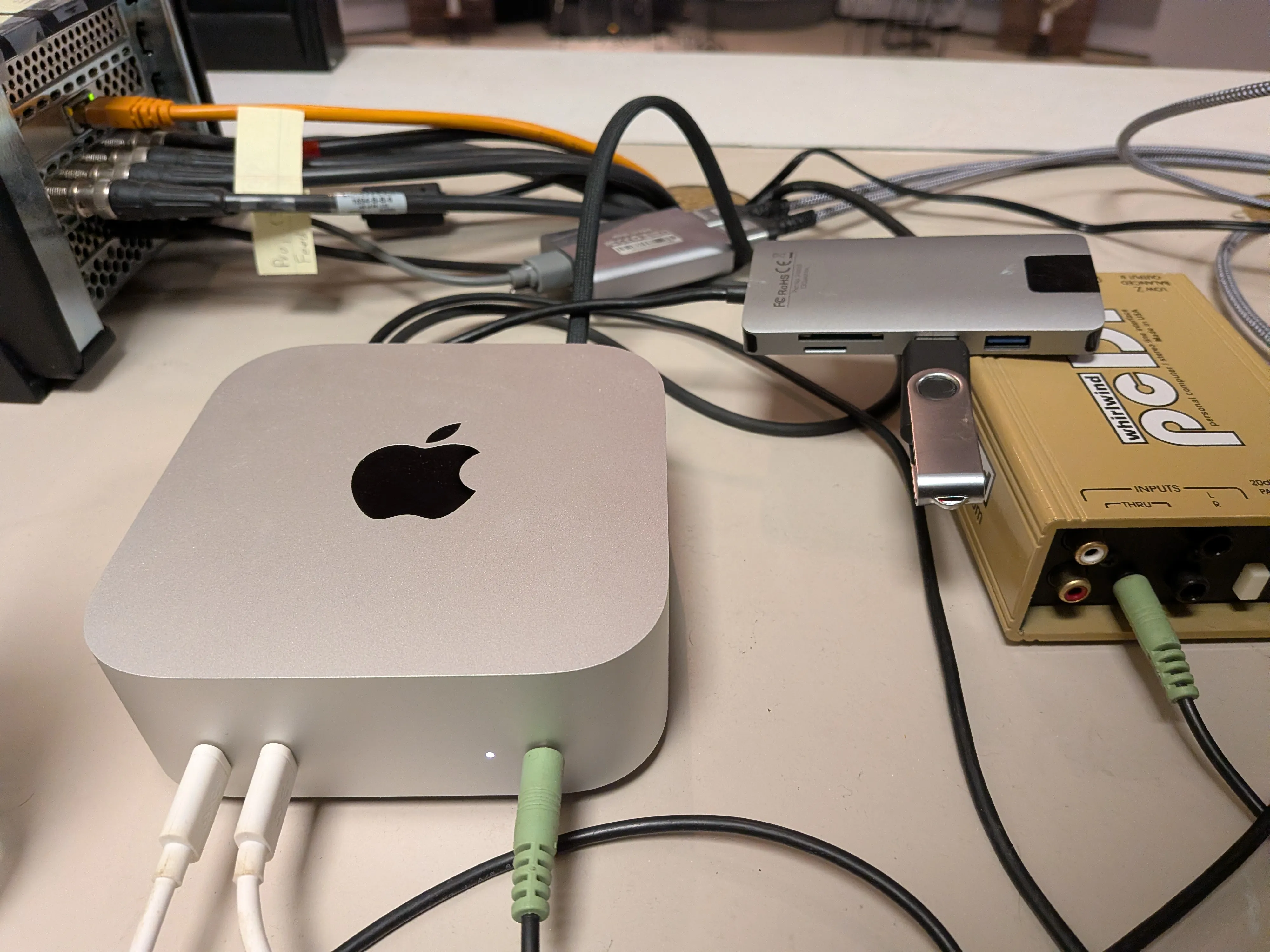 USB Drive plugged inl